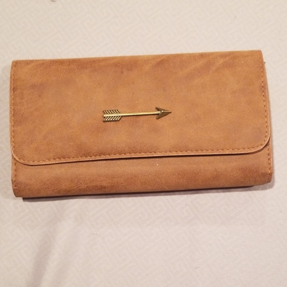 Tan Faux Leather Wallet
